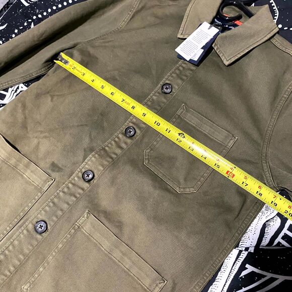 Psycho Bunny Chore Jacket Mens XS Green Cotton Embroidered Logo Outdoor Workwear - Picture 5 of 6